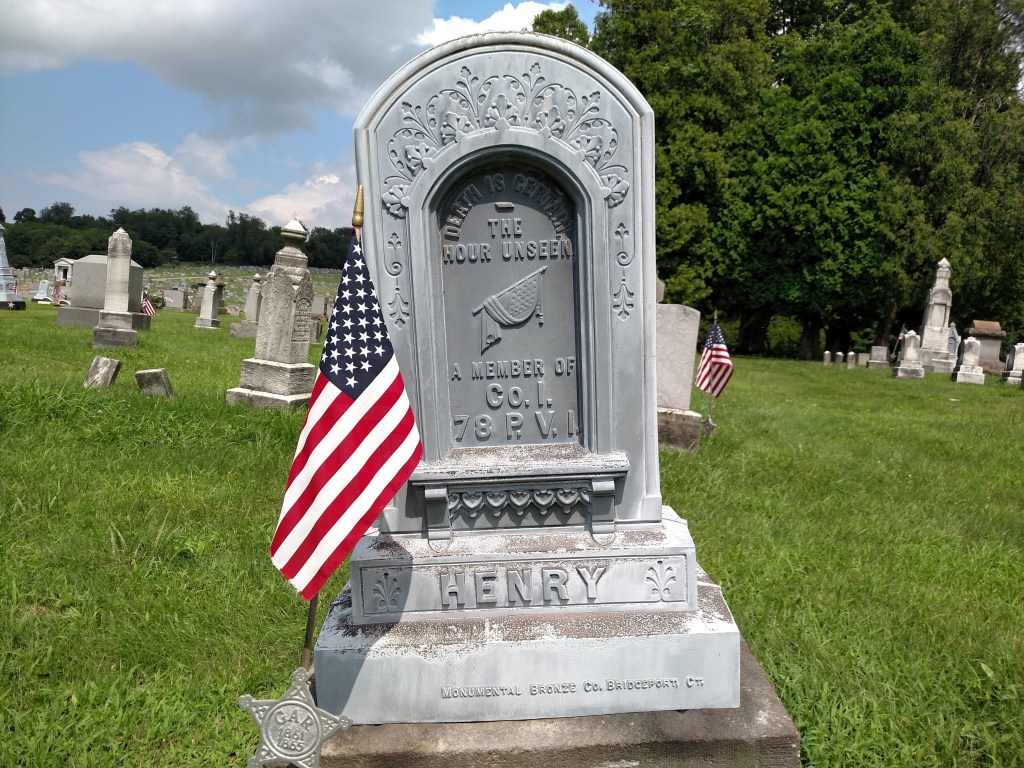 Grave of William Henry Henry - Back