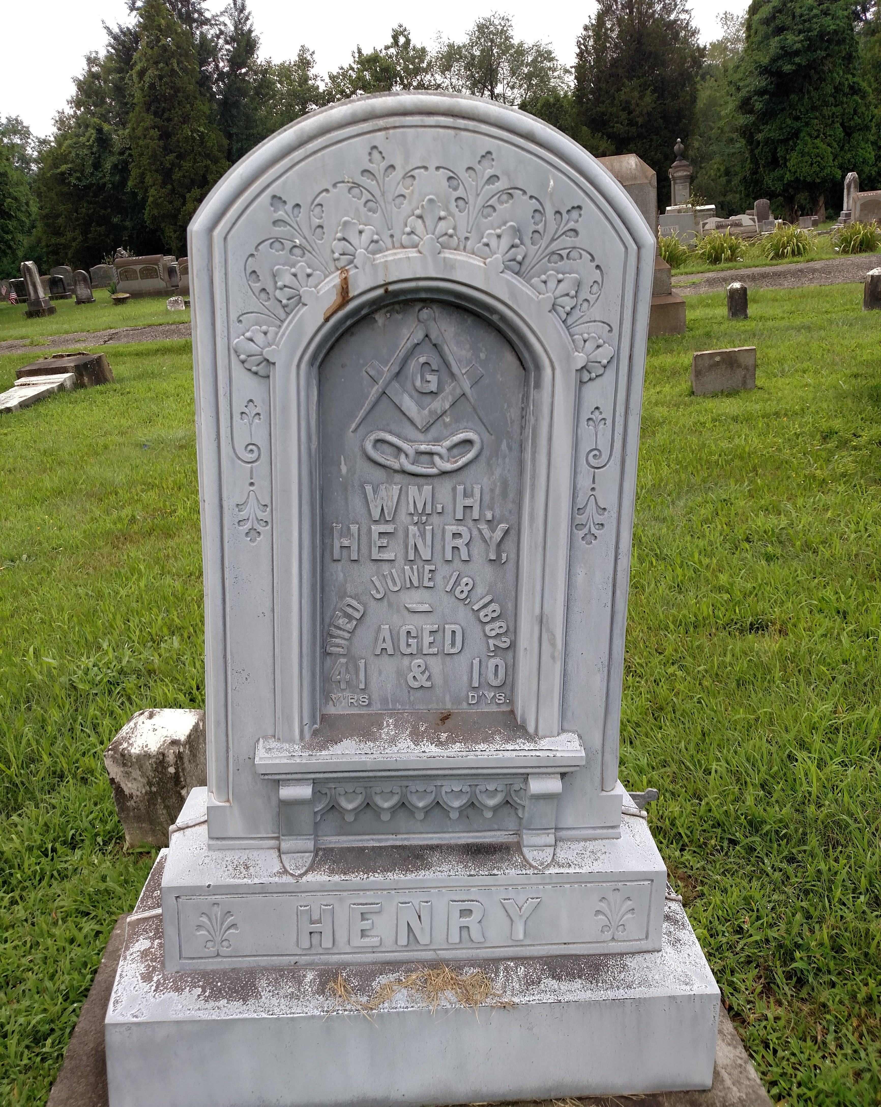 Grave of William Henry Henry - front